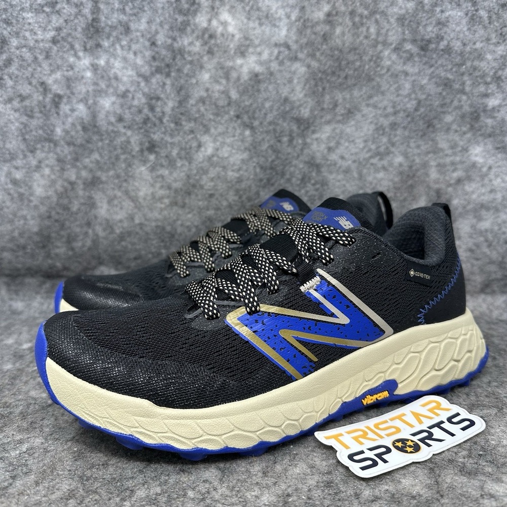 New Balance Fresh Foam Hierro V7 GTX Running Shoes Womens 7.5 Black Blue Trail